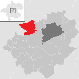 Lage der Gemeinde Pichl bei Wels im Bezirk Wels-Land (anklickbare Karte)