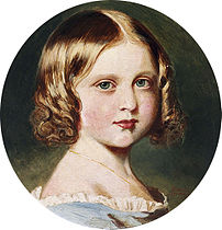 Louise auf einem Porträt gemalt von ihrer Mutter Queen Victoria