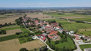 Luftaufnahme von Seebarn (historischer Ortskern)