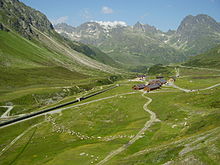 Oberirdische Rohrleitung vom Silvretta-Stausee zum Obervermuntwerk I