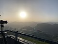 Sonnenuntergang Hohe Salve am 18. Juni 2022 gegen 19:30 Uhr