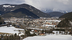 Sankt Michael in Obersteiermark von Süden