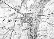 St. Pölten und Umgebung in der Franziszeischen Landesaufnahme, zwischen 1806 und 1869