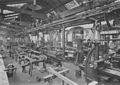 Mechanische Werkhalle der StEG-Fabrik zur Fabrikation von Kuppelstangen