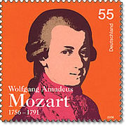 Briefmarke (2006) der Deutschen Post zum 250. Geburtstag