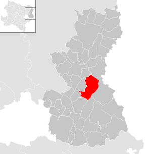 Lage der Gemeinde Weikendorf im Bezirk Gänserndorf (anklickbare Karte)