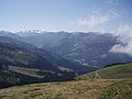 Das Windautal taleinwärts vom Gampenkogel aus gesehen