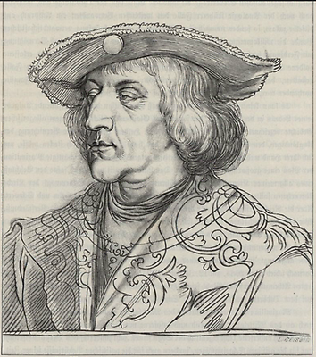 Maximilian I., Illustration aus dem Kronprinzenwerk , Band 3 (deutsch) , Seite 61 