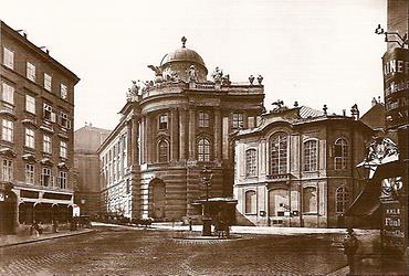 Das alte Hofburgtheater, abgerissen 1888
