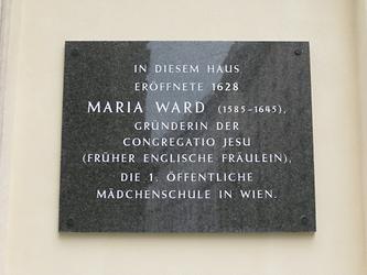 Maria Ward Gedenktafel