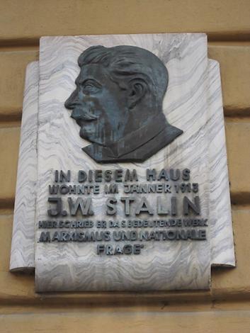 J. W. Stalin Gedenktafel