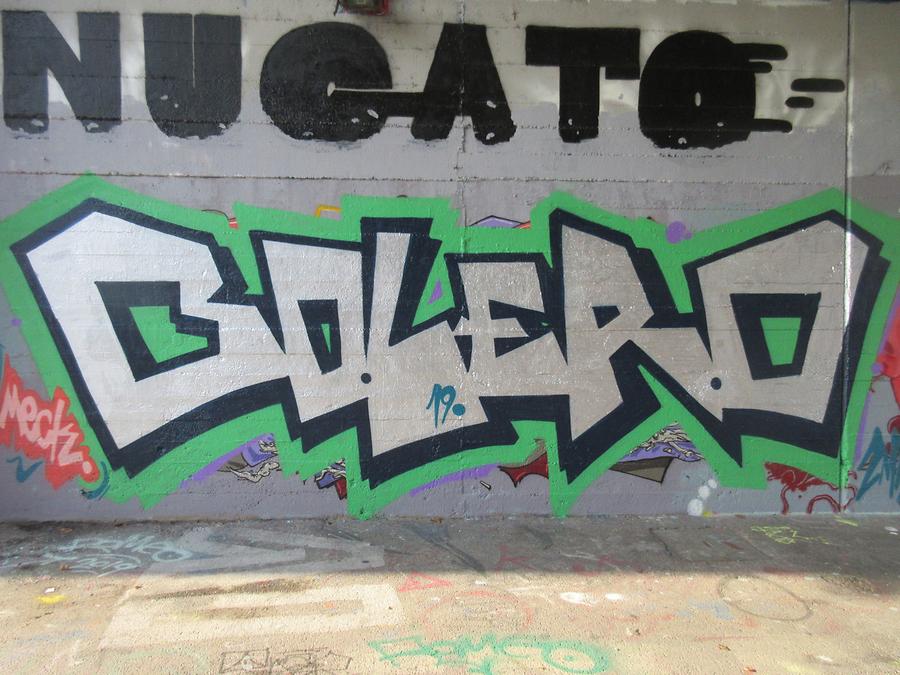 Graffito 'Bolero' - Franz Josefs-Kai - Donaukanalradweg, 1010 Wien