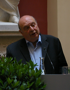 Rudolf Gelbard bei der Verleihung des Rudolf Gelbard Preises für Aufklärung gegen Faschismus und Antisemitismus
