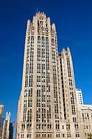 Chicago Tribune Tower, realisiert, Foto: L. Gordon. Aus: Wikicommons unter CC 