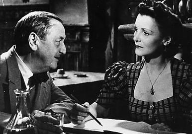 Hans Moser mit Maria Andergast in dem Film 'Der Hofrat Geiger' von H. Wolff, 1947 Foto