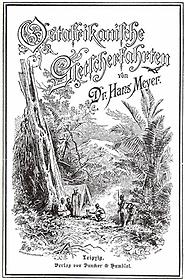 Titelblatt der 'Ostafrikanischen Gletscherfahrten' von H. Meyer