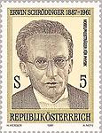 Erwin Schrödinger. Sondermarke