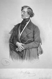 Alois Ander (1821-1864), österreichischer Opernsänger (geb. in Böhmen) (Tenor), Lithographie, 1849