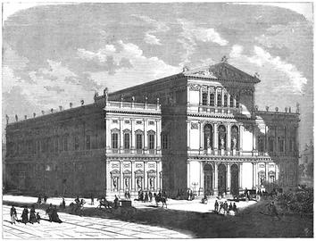 Musikvereinsgebäude, Xylographie, 1870