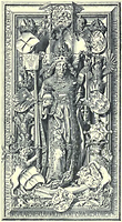 Tumbadeckel des Kaisers Friedrich III. (IV.) in der Stefanskirche zu Wien, Kronprinzenwerk 3, Seite 213 - Foto: Wikimedia Commons - Gemeinfrei
