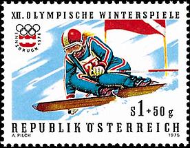 Olympische Winterspiele - Abfahrtsläuferin