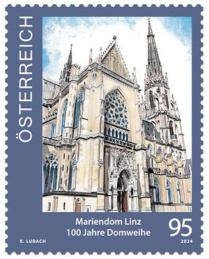 Briefmarke, 100 Jahre Mariendom Linz