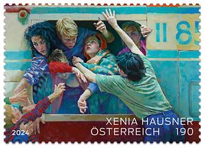Briefmarke, Xenia Hausner – Exiles 1, 2017