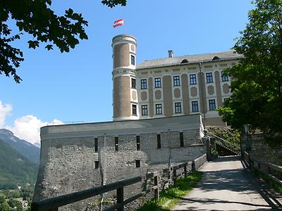 Schloss Trautenfels, Fassade., Foto: Wolfgang Sauber. Aus: Wikicommons unter CC 