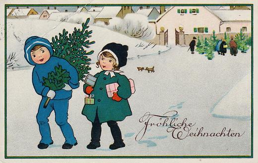 Bild 'alte Weihnachtskarte'
