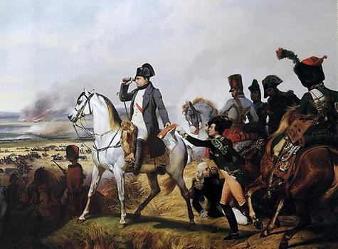 Napoleon in der Schlacht bei Wagram