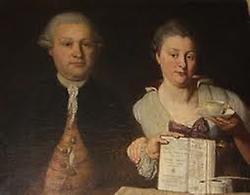 Leopold Auenbrugger mit seiner Frau
