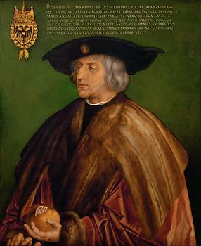 Porträt Albrecht Dürers von Kaiser Maximilian I.