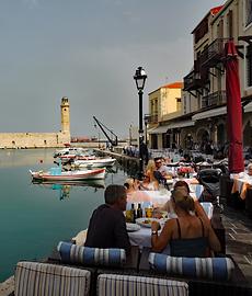 Fischrestaurants am Venezianischen Hafen