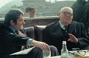 Lanzmann interviewt Murmelstein in Rom, wo er 1975 lebte., © Die Furche