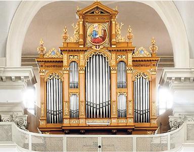 Orgel in der Ursulinenkirche in Laibach