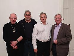 Von links: Hermann Maurer, Martin Krusche, Ewald Ulrich und Burghard Kaltenbäck. (Foto: Ursula Glaeser)