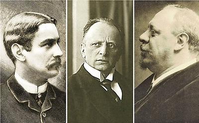 Max Burckhard (1854-1912), Otto Brahm (1856-1912) und Alfred von Berger (1853-1912)