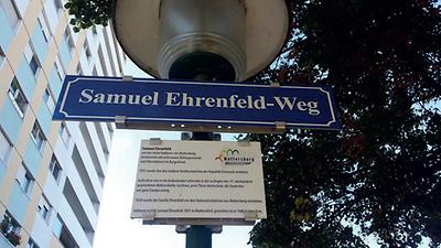 Straßenschild Samuel-Ehrenfeld-Weg