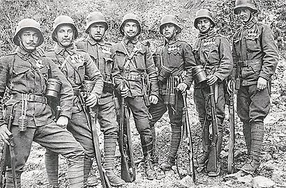 österreichische Soldaten im letzten Jahr des Krieges, 1918