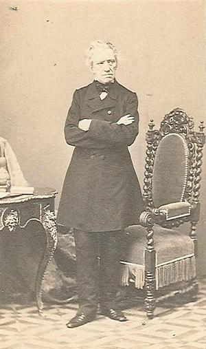 Franz Grillparzer, Fotografie von Ludwig Angerer., Foto: Ludwig Angerer. Aus: Wikicommons 