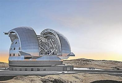 So soll das weltgrößte Teleskop in den chilenischen Bergen einmal aussehen