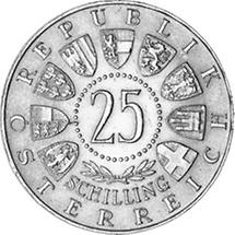 25 Schilling - 40 Jahre Burgenland (1961)