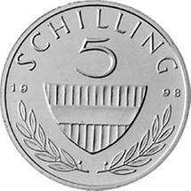 5 Schilling 1969 - 2001