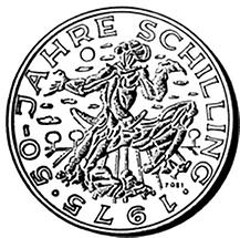 100 Schilling - 50 Jahre Schilling (1975)