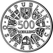 500 Schilling - 100 Todestag von Fanny Elßler (1984)