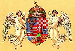 Das vereinigte Wappen der Länder der ungarischen heiligen Krone 1915