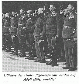 Der Eid auf den Führer - Österreichische Offiziere
