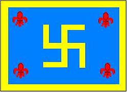 Hakenkreuzflagge 1907 nach Rudolf J. Mund