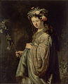 Rembrandt:  Saskia als Flora, 1634, Eremitage in Sankt Petersburg