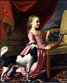 Mädchen mit Vogel und Hund, 1767